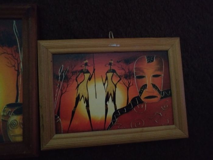 3 pictures in frames