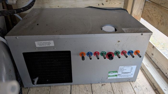 Remote keg line cooler (3-coil)