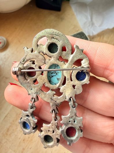 Vintage Signed Miracle Brooch