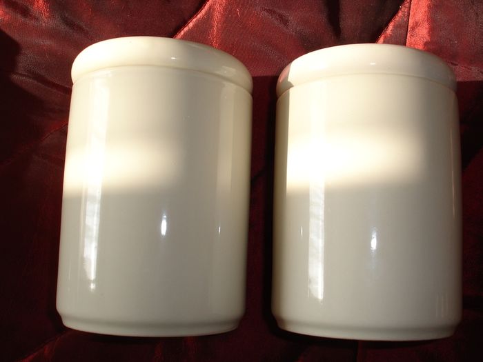 Unused Price and Kensington  Tranquility Green  Tea/Coffee Ceramic  Jars.