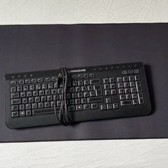 Alienware Keyboard, Wireless Mouse, XL Desk Mat & Dell Lock