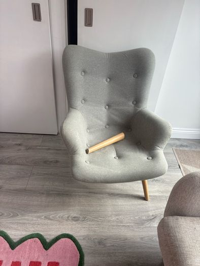 Grey armchair
