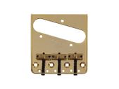 Wilkinson Compensated Bridge for Telecaster With Brass Saddles (Gold)
