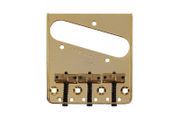 Wilkinson Compensated Bridge for Telecaster With Brass Saddles (Gold)