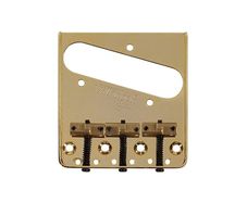 Wilkinson Compensated Bridge for Telecaster With Brass Saddles (Gold)