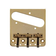 Wilkinson Compensated Bridge for Telecaster With Brass Saddles (Gold)