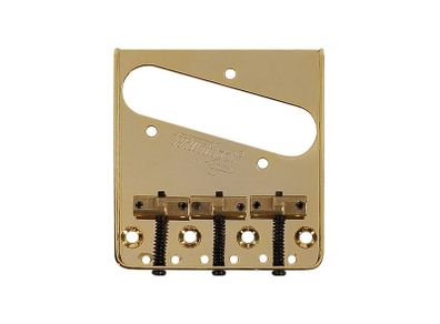 Wilkinson Compensated Bridge for Telecaster With Brass Saddles (Gold)