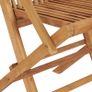 Folding Garden Chairs 2 pcs Solid Teak Wood Image 6