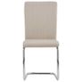 Cantilever Dining Chairs 6 pcs Cappuccino Faux Leather Image 3
