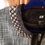 Ladies Black check Dress Jacket Size 10 Image 2