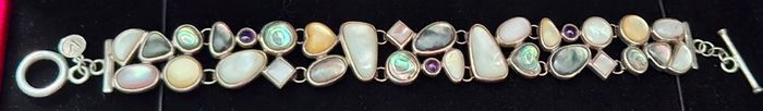 A stunning sterling silver bracelet