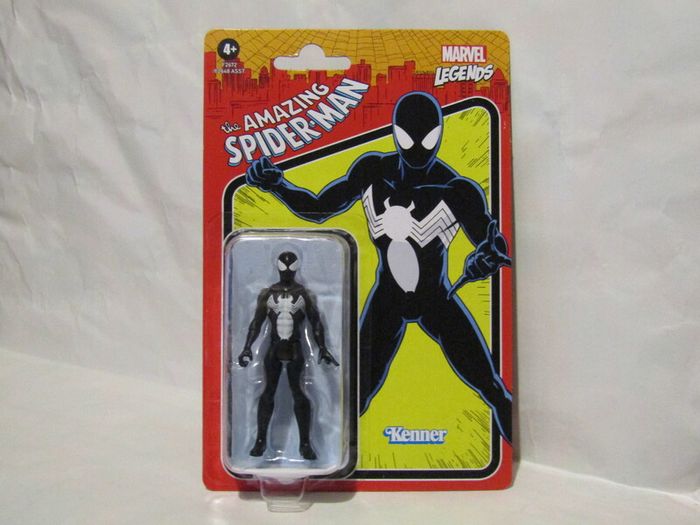 Marvel Legends Retro Kenner Black Spider-Man Action Figure Retro Series 3.75 inches 9.5cm MOC Mint On Card