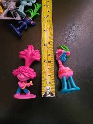 Set of Troll cake toppers
