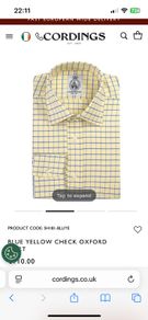 Cordings shirt 18.5