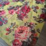 Yellow Floral Infinity scarf Image 3