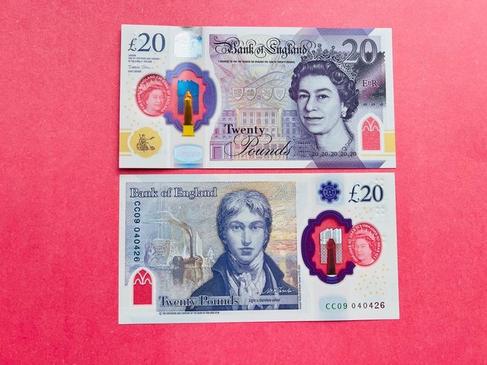 England  20 Pound  2020   Unc Polymer Plastic  QE11    )