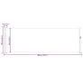 Patio Retractable Side Awning 100x300 cm Cream Image 3