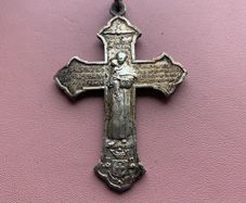 Rare Antique St. Anthony de Padua Crucifix