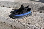 Black and blue Yeezy's