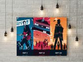 Back to future movie printed picture on pvc foamex board