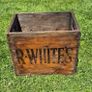 Vintage Wooden R. Whites Lemonade Crate Image 3