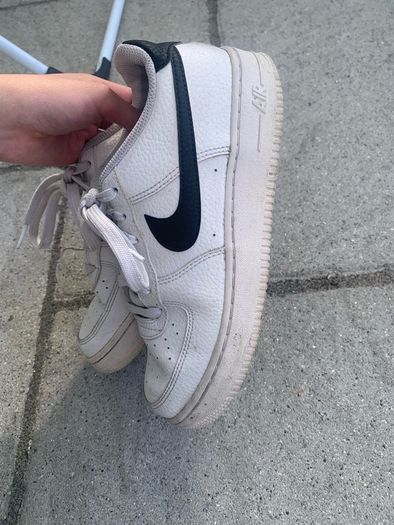 Nike white and black air forces