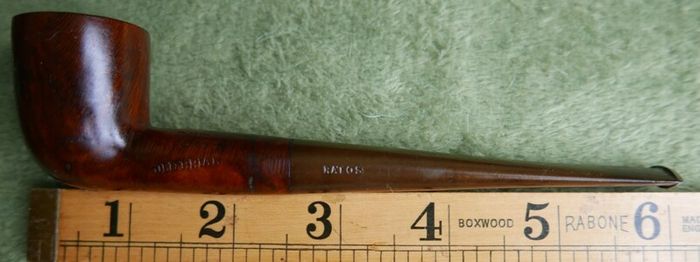Vintage Hand Made Ratos Old Briar Wood France Smoking Pipe D3