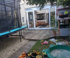 Timber Decking used
