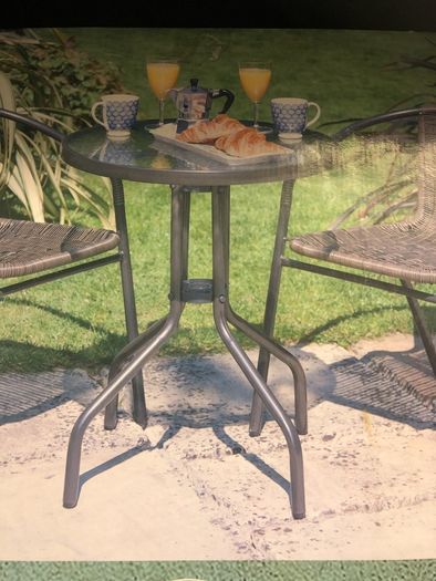 Garden glass top table