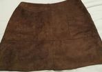 Fake Suede Skirt