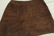 Fake Suede Skirt
