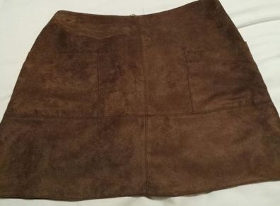 Fake Suede Skirt