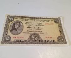 1963 Lady Lavery 5 Pound Note