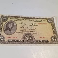 1963 Lady Lavery 5 Pound Note