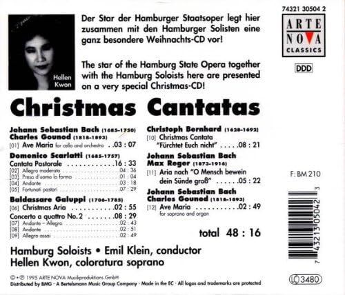 Free Postage! Christmas Cantatas: Bach/Gounod; Scarlatti; Galuppi, Bernard. CD.