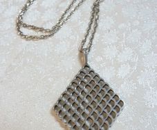 Rare Vintage Jack Spencer Silver Pendant Necklace, Certified Limited Edition, Sheffield 1974