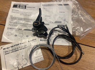 New Old Stock NOS 1989 Shimano Tourney SL-SY20 Stem Mount 6 Speed Or Friction Shifters