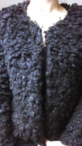 Black Fur jacket, size S