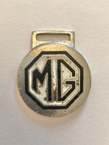 Vintage MG Logo Keyring Fob