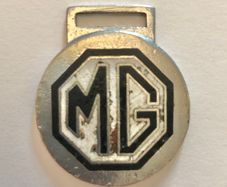 Vintage MG Logo Keyring Fob