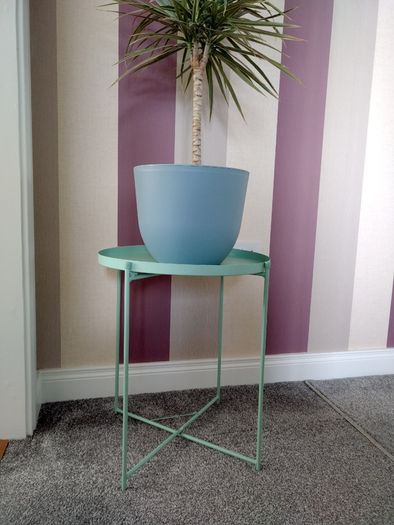 Mint Green Side Table/ Plant Stand