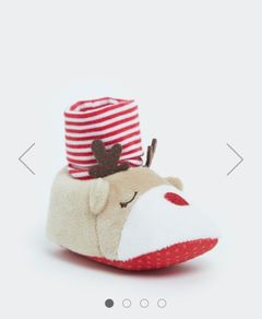 Baby reindeer slippers bnwt
