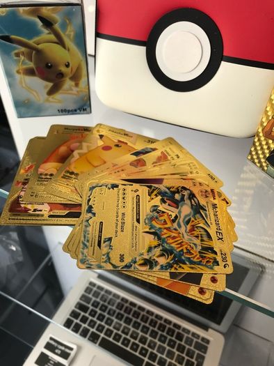 Pokemon cards with Pokeball case