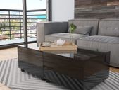 Coffee Table High Gloss Black 120x60x35 cm
