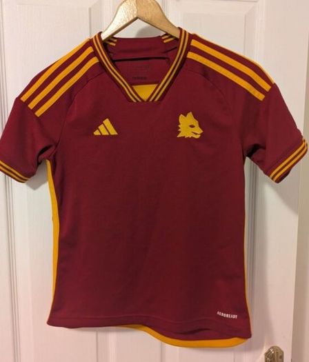 Adidas AS Roma 2023/24 kids football jersey shirt 11/12 years
