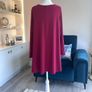 Ladies Long Sleeved Raspberry Pink Top from Basic Mat. Size UK 20-22 / EU 48-50 Image 8