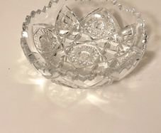 Vintage Clear Cut Bowl