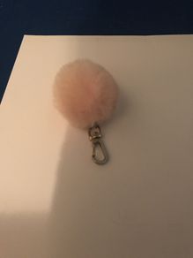 Brand new fluffy key ring like a rabbits foot