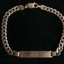 Vintage Solid Gold 9 Ct  Gold  375 Identity Men's Bracelet Image 3