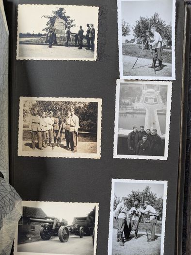 German Military Infantry Regiment Soldier Photo Album with Third Reich Nazi Eagle World War 2